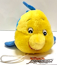 FLOUNDER pesciolino  "LA SIRENETTA"  W. Disney  - peluche   12 X 15  cm.  Usato
