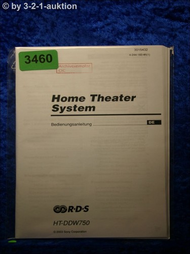 Sony manuale istruzioni ht - sony,