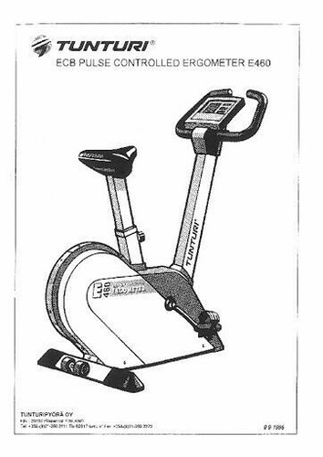 Tunturi cyclette 460 - e, ecb