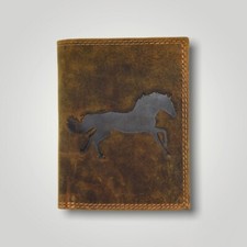 Portafoglio In Pelle Marrone