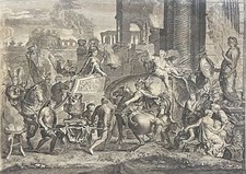Ainsi par la vertu s'élèvent les héros Le Brun 1682 Alexandre le Grand Babylone