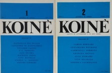 Due riviste vintage rarissime KOINÈ n.1 e 2 1077-1978 letteratura e arti visive