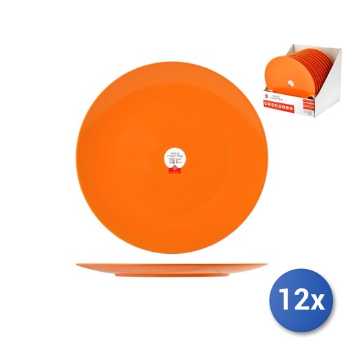 12x piatti melamina colore - piatti,