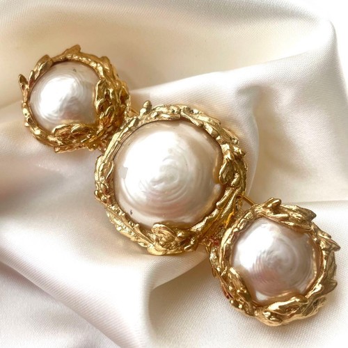 Spilla perle ysl vintage made - spilla,