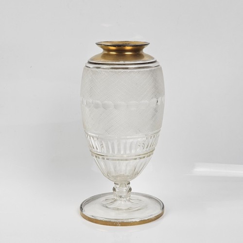 Vaso antico vetro lavorato - vaso,