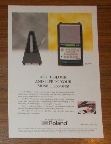 Rara pubblicità roland 90s - roland, mt-90s