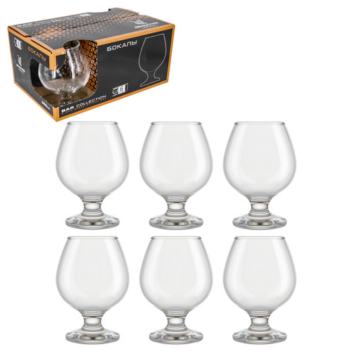 Set bicchieri pezzi cognac - set,