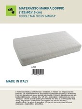AZIAMOR MATERASSO MARIKA DOPPIO PER LETTINO NEONATO MEMORY ANTISOFFOCO ANTIACARO