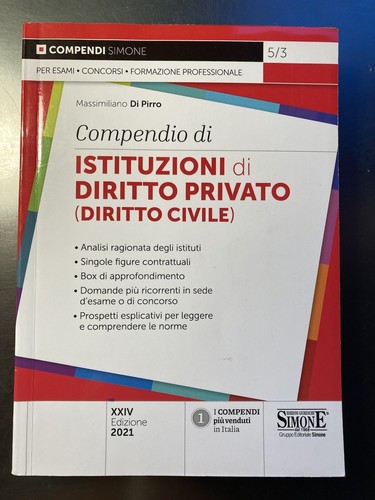 Compendio istituzioni - compendio, di