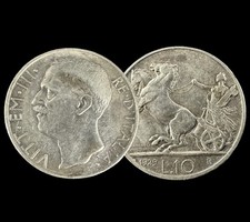 Moneta Argento 1929 Italia 10
