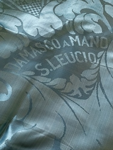 Copriletto antico damasco a - "damasco,