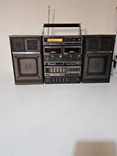 SONY ST 118 FH10W Stereo Vintage Anni 80 Sistema Radio+cassette+Casse Removibili