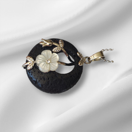 Collana con ciondolo pietra - con, in