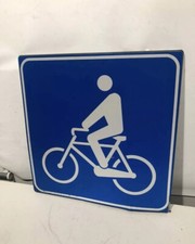 Cartello Stradale Uomo In Bici