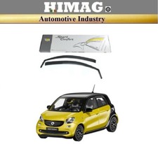 Coppia Deflettori Aria Anteriori per Smart Forfour 453 colore Fume' Antivento