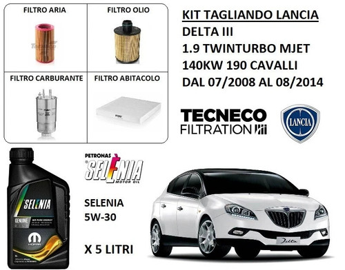Kit tagliando filtri 5lt - kit,