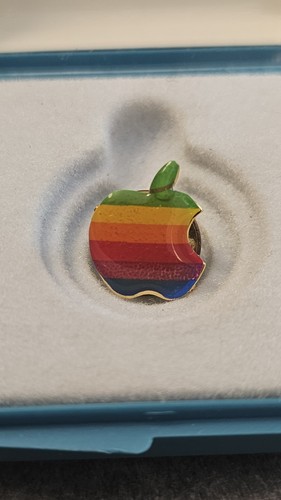 Spilla apple vintage logo - apple,