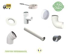 TUBO E RACCORDI RIGIDO PER CALDAIA CONDENSAZIONE BIANCO  PPS ø60/80/100/125/160