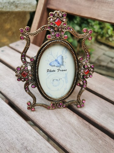 Petit cadre oval - vintage, en