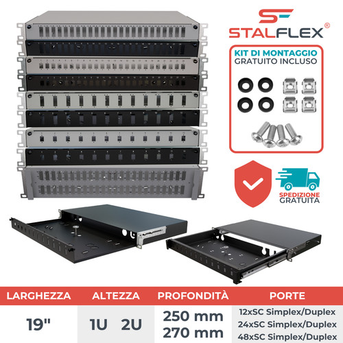 Stalflex cassetto ottico rack - stalflex,