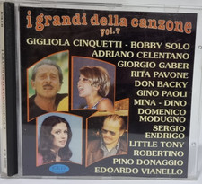 CD I GRANDI DELLA CANZONE Vol 7 Celentano Modugno Mina Bobby Solo Compilation OT