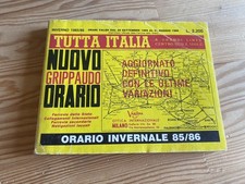 Orario Grippaudo Inverno 1985 86 Fs Ferrovie Dello Stato Treno Locomotiva