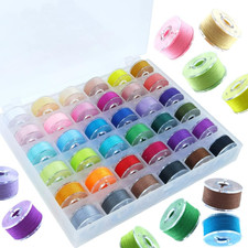36Pcs Confezione Spolette Di Colori Assortiti Fili Bobine per Macchina Da Cucire