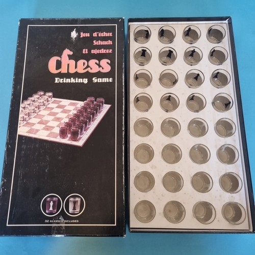 Gioco bere scacchi vetro - scacchi,