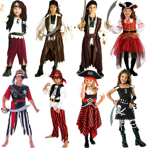 Costume vestito bambino pirata - vestito,
