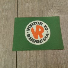 Visitor To Rhodesia Sticker