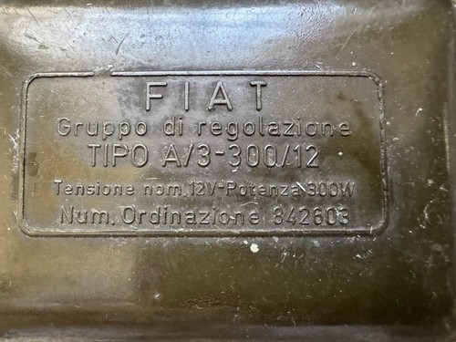 Regolatore tensione fiat 500 - tensione,
