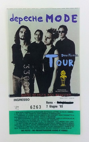 Biglietto concerto depeche - biglietto,