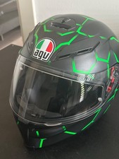 casco agv integrale nero/verde