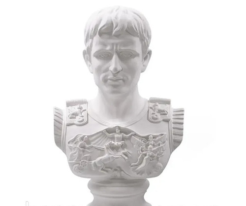 Scultura busto gesso cesare - scultura,