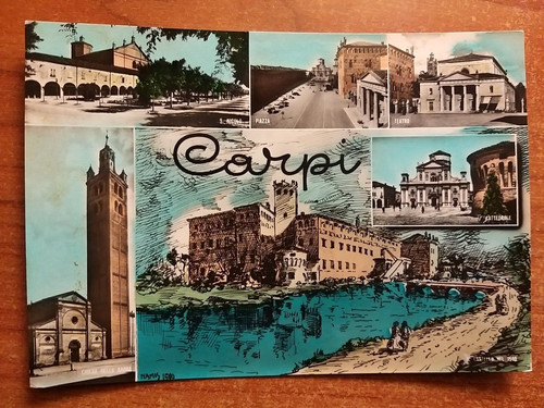 Carpi vedutine - carpi, (modena).