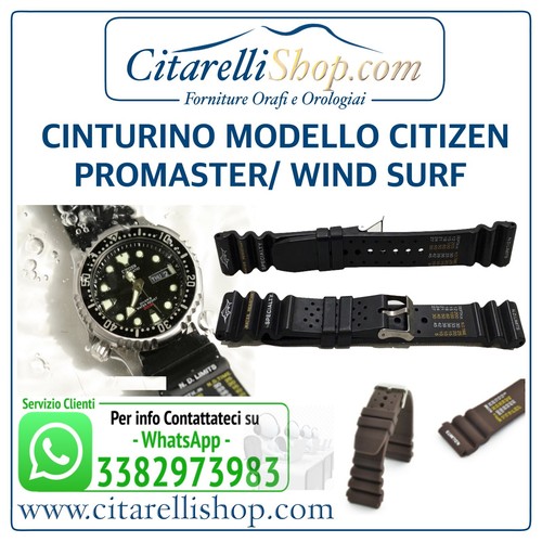 Cinturino gomma 20mm nero - cinturino, in