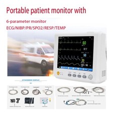 Monitor paziente portatile 8 pollici 6 parametri, uso umano o veterinario