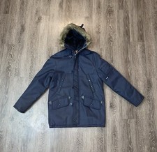 Giacca Parka Uomo Blu Vintage