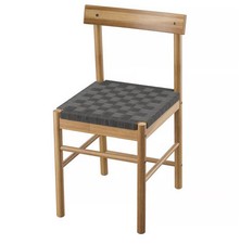 Nuovissima sedia IKEA NACKANAS, acacia, 705.180.61, sedia in legno massello, seduta in tessuto