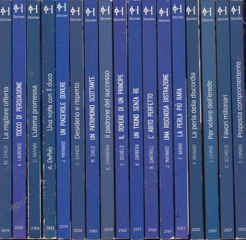 Lotto libri harmony - lotto, 17