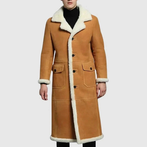 Cappotto lungo uomo vera pelle