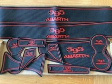 FIAT 500 2008 - 2014 MK1 MODELLO 'ABARTH' PASTIGLIE CANCELLO INTERNO CRUSCOTTO - ROSSO