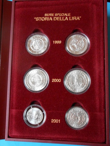 Storia della lira - completa, fdc