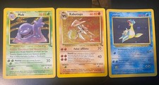 Lotto Carte Pokemon Vintage Italiano Holo Set  Fossil Kabutops Lapras Muk - ITA