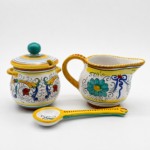 Deruta set crema zuccheriera - deruta,