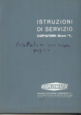 Copiatore Duplomatic per torni serie "T" Manuale uso e manutenzione PDF