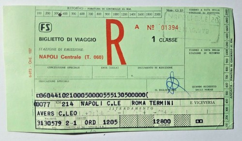 Biglietto ferrovie dello stato - dello,