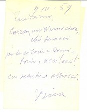 1959 BERGAMO Acci! Acci" Saluti e abbracci *Avv.Umberto RIVA a Ettore COZZANI