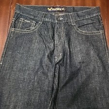 Jeans Avirex Vintage Y2K Jesse Pinkman Baggy Fit Denim Taglia W38 L32 Ricamato 