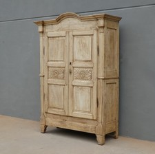 Antico armadio centinato due ante in legno di pioppo, '800 - L 150 cm!